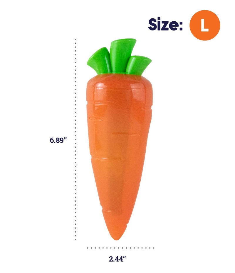 Petstages Crunch Veggies Carrot Dog Chew Toy, Large - Image 5